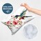 Americanflat Floral Throw Pillow with Premium Polyester - Hummingbird and Flowers